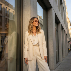 Occhiali da sole vintage alla moda Nuovi occhiali da sole senza montatura 2026 Uv400 da donna