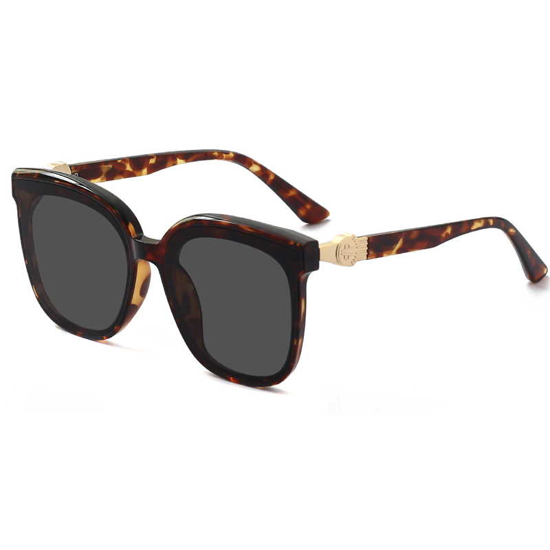 Occhiali da sole quadrati oversize TR90 in acetato UV400 