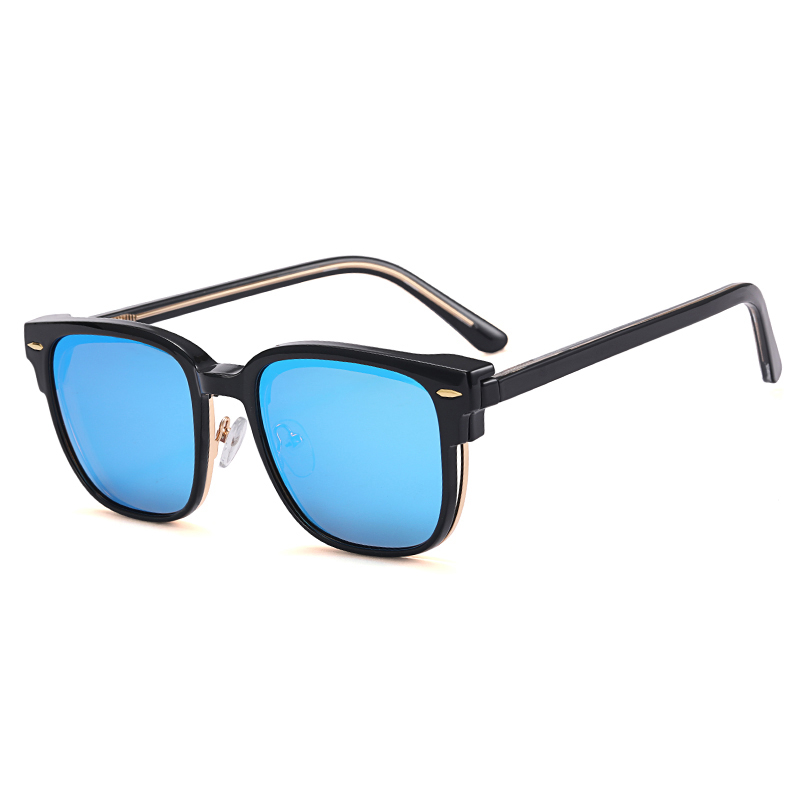 Vendita calda occhiali da vista quadrati polarizzati clip su occhiali da sole per unisex