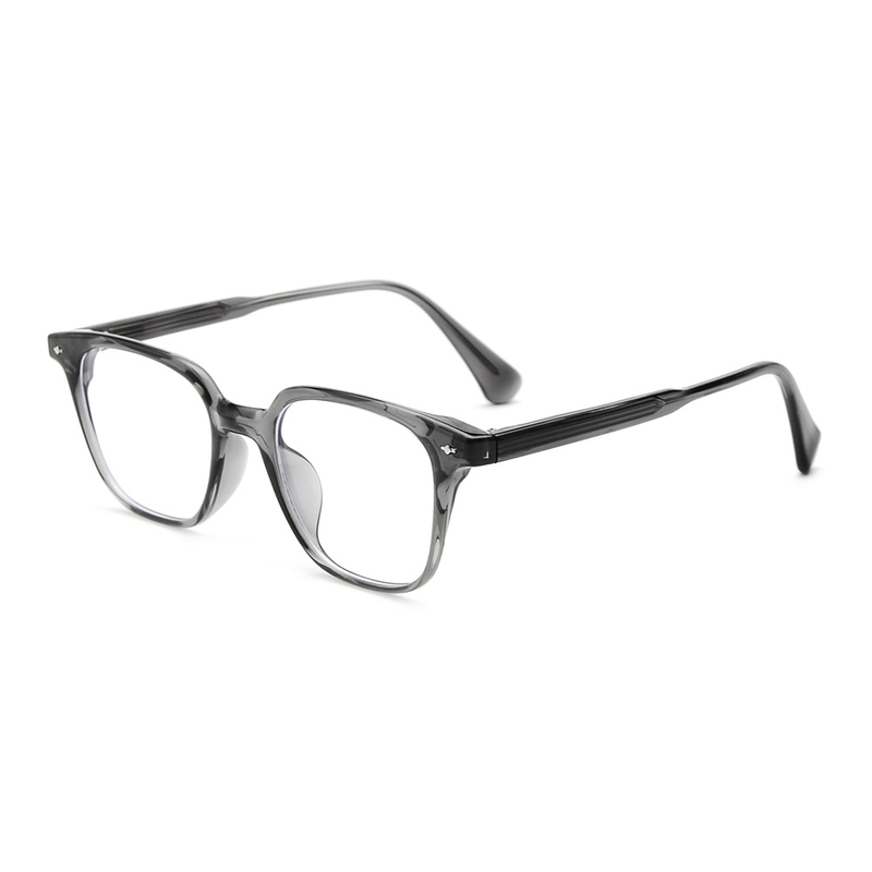 Occhiali da vista in acetato TR90 anti-blu squadrati full frame di design