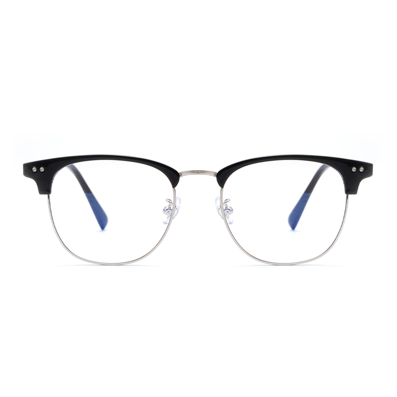 Occhiali da vista vintage in metallo TR90 anti-blu all'ingrosso per unisex