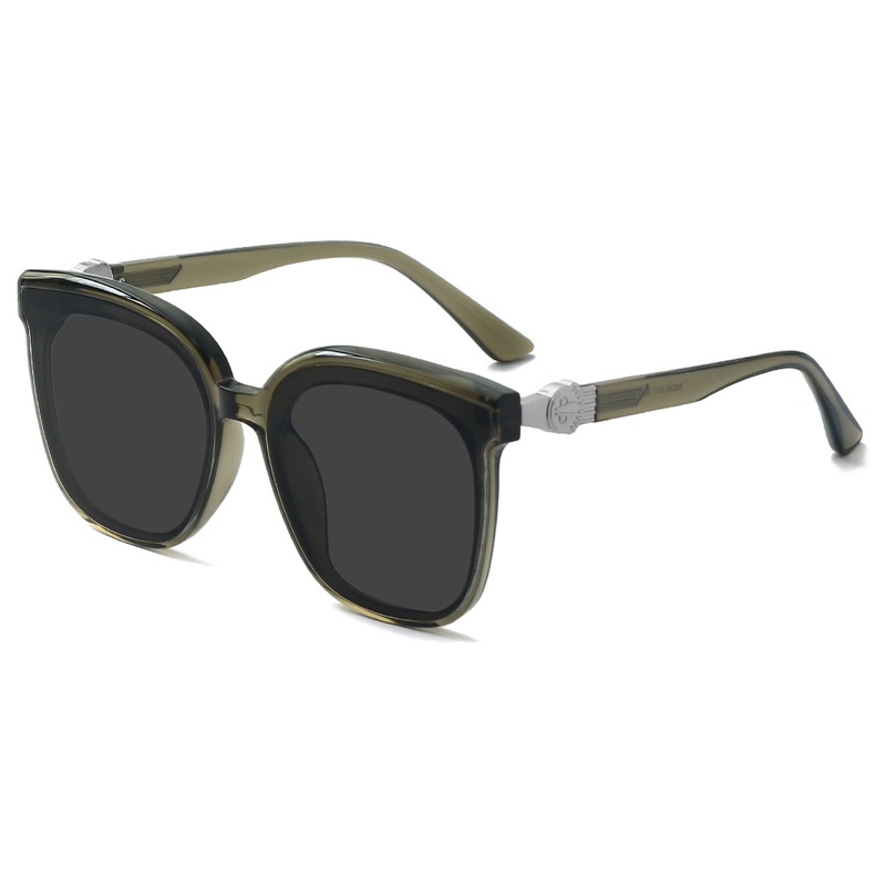 Occhiali da sole quadrati oversize TR90 in acetato UV400 