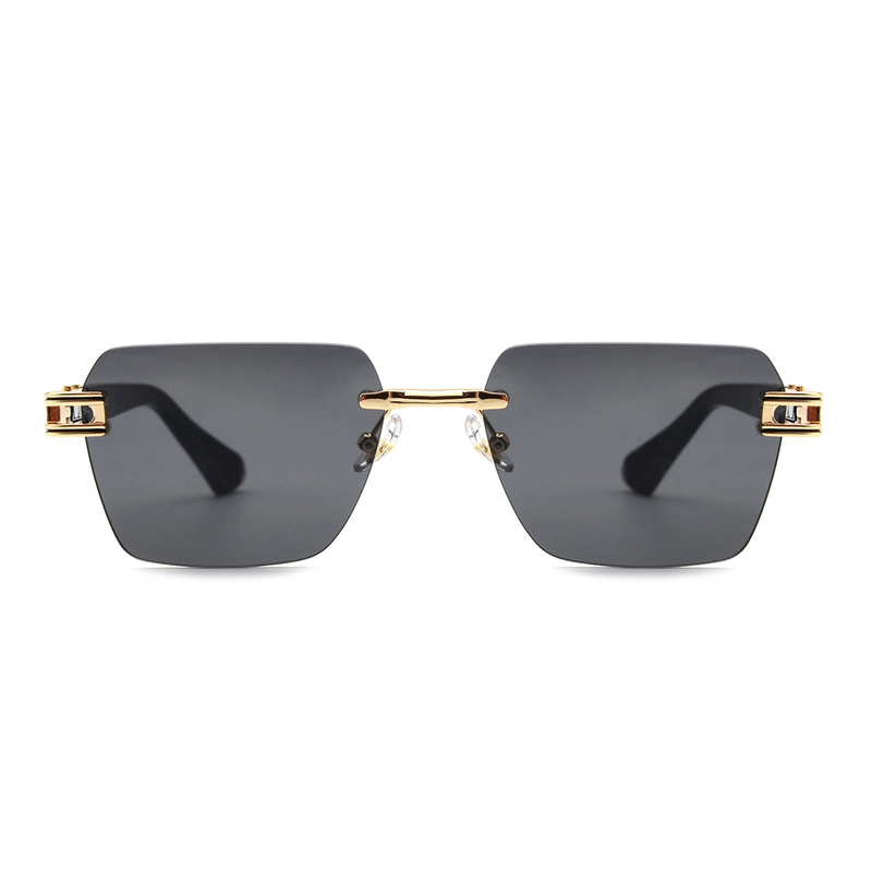 Occhiali da sole da uomo eleganti senza montatura UV400 all'ingrosso 2023
