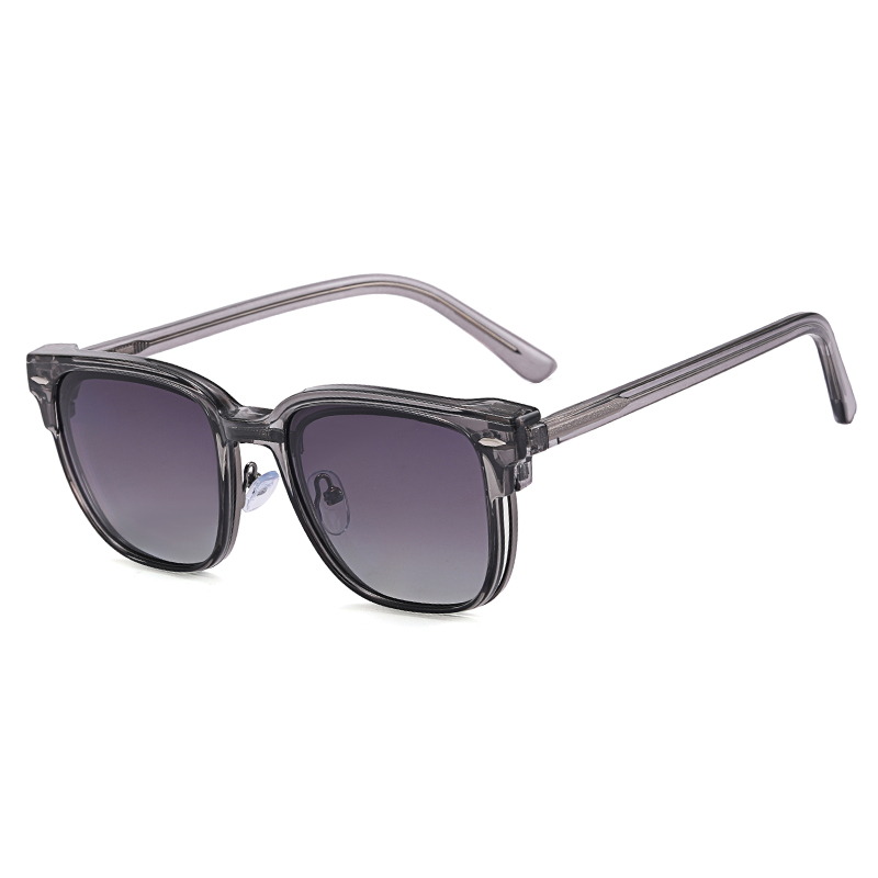 Vendita calda occhiali da vista quadrati polarizzati clip su occhiali da sole per unisex