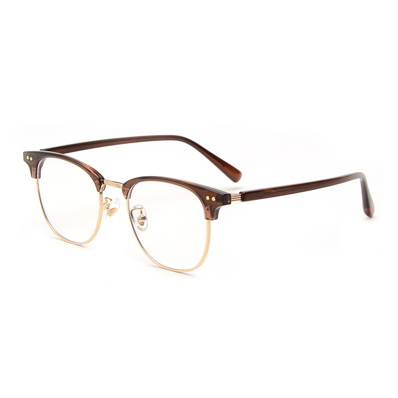 Occhiali da vista vintage in metallo TR90 anti-blu all'ingrosso per unisex