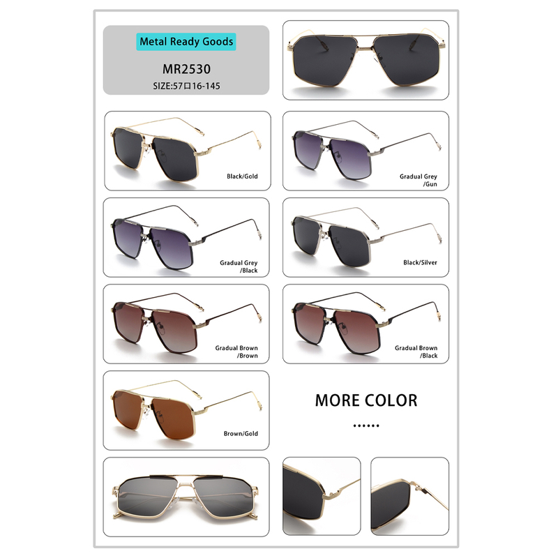 MR2530 Occhiali da sole oversize polarizzati irregolari TR90 con logo personalizzato