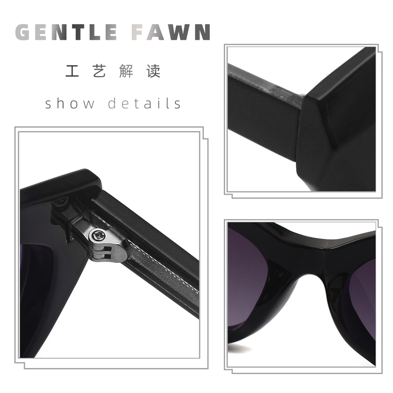 Occhiali da sole da donna in acetato Cat Eye TR90 di lusso 