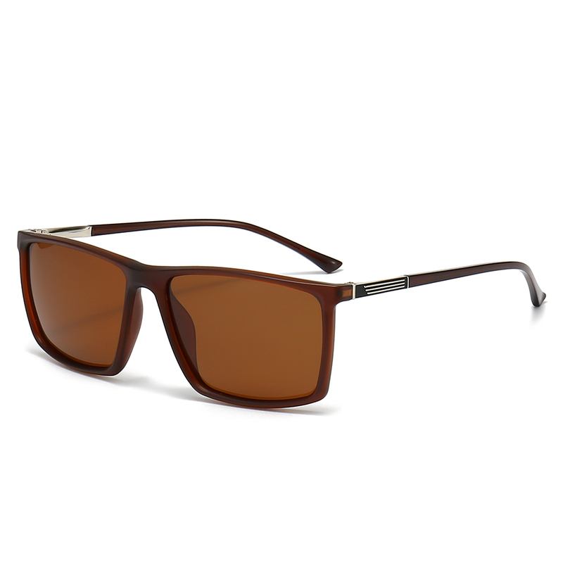 MR2538 Occhiali da sole Suqare Full Frame Metal Temple TAC Lens TR90