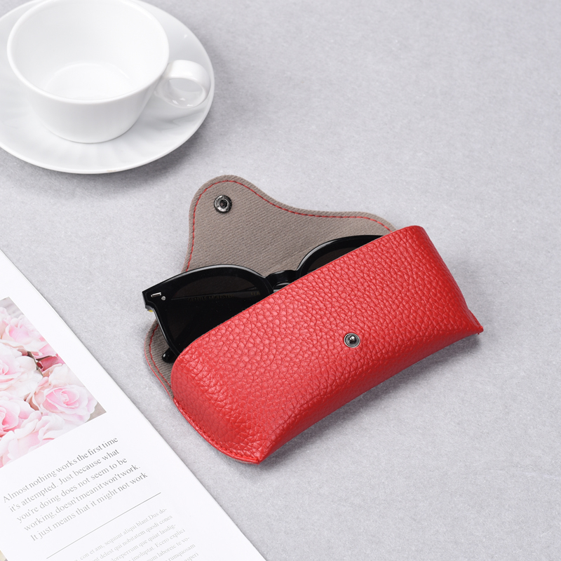 Custodia per occhiali da sole con logo personalizzato in pelle PVC 