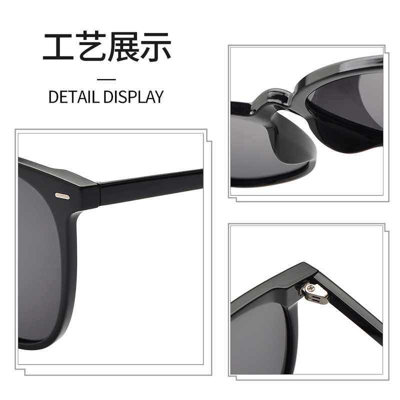 Occhiali da sole TR90 quadrati polarizzati oversize alla moda 