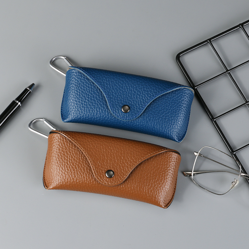 Custodia per occhiali da sole con logo personalizzato in pelle PVC 