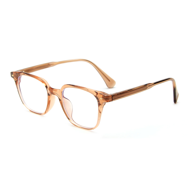 Occhiali da vista in acetato TR90 anti-blu squadrati full frame di design