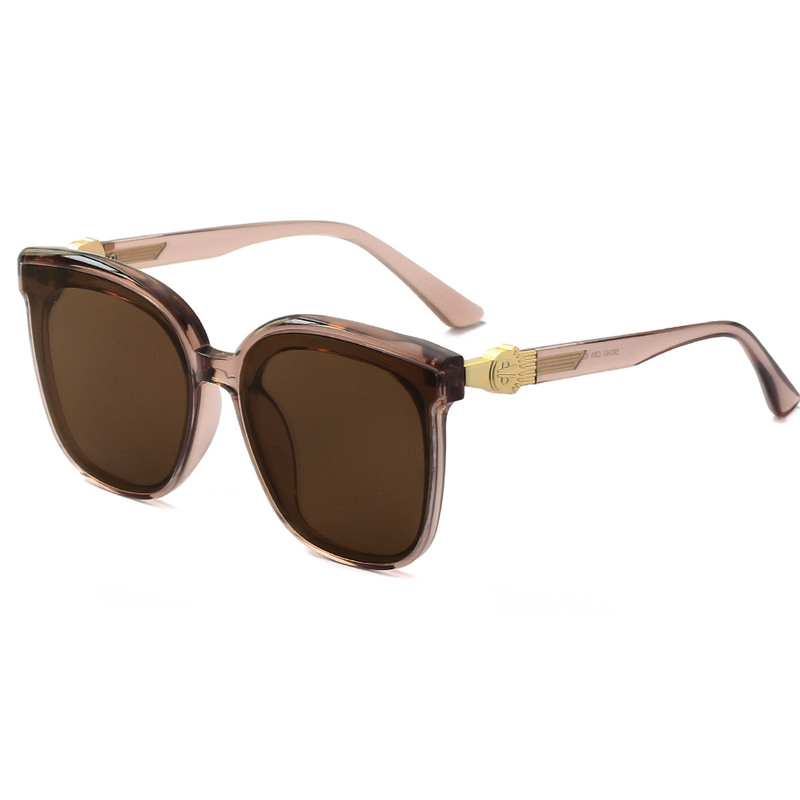 Occhiali da sole quadrati oversize TR90 in acetato UV400 