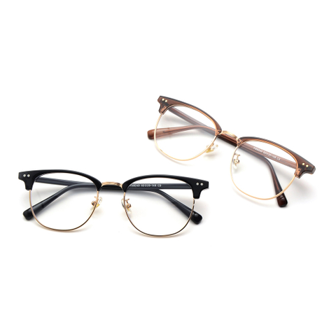 Occhiali da vista vintage in metallo TR90 anti-blu all'ingrosso per unisex