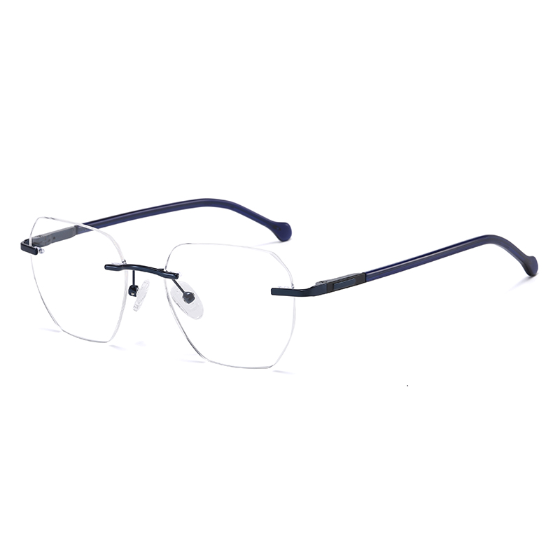 Occhiali senza montatura quadrati morbidi ed eleganti di lusso minimale senza montatura per unisex YSHF2632